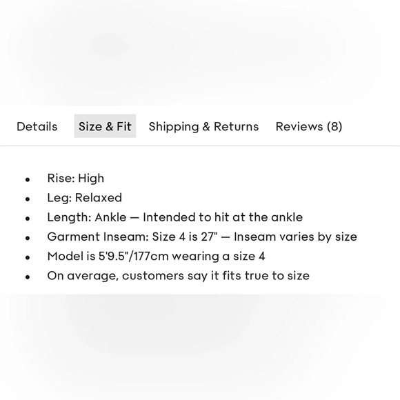 Aritzia Babaton Vogue Pants in Black Size 6 - High Rise Ankle Length TrueCrepe - Picture 12 of 14